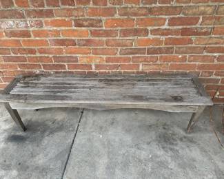 Antique Primitive Wood Bench