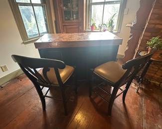Antique Copper Top Sideboard/Buffet