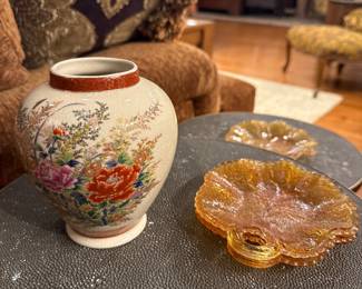 Satsuma-Style Floral Ginger Jar