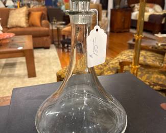 Modernist Crystal Decanter