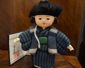 Vintage Japanese Ichimatsu-style Kimekomi Doll
