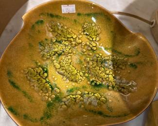 Mid-Century Enamel on Copper Dish