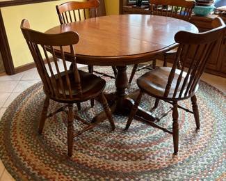 Beautiful kitchen table with leaf
