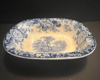 Blue Willow Pattern Wash Basin