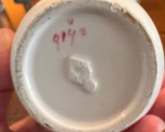 Victorian Majolica-style Ceramic Pitcher with Floral and Butterfly Motifs