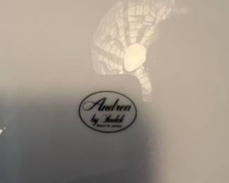 Andrea by Sedak Strawberry Cake Server and Plate