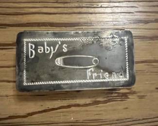 Victorian "Baby's Friend" Silver-Plated Hinged Box