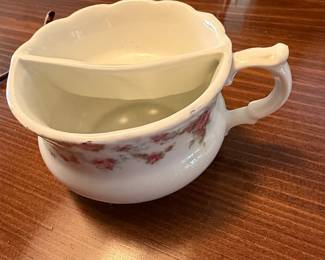 Victorian Ceramic Shaving Mug with Pink Roses