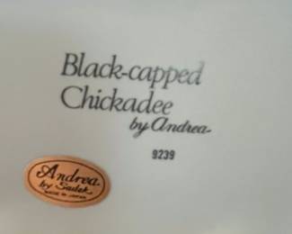 Andrea by Sadek Black-capped Chickadee Figurine