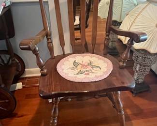 Ethan Allen "Old Tavern" Pine Rocking Armchair