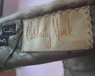 M. Solomon "Celebrity Mink" Fur Coat