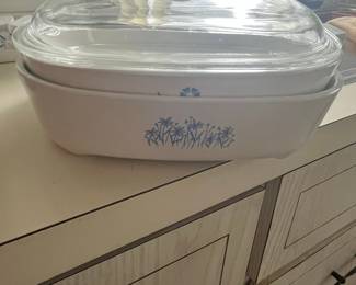 CorningWare "Wildflower" Pattern Casserole Dish with Lid