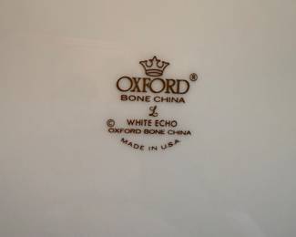 	#11	Oxford White Echo Service for 14 extra pieces 81	 $325.00 				