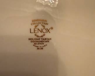 	#9	Lenox Holiday Tartan Service for 4	 $365.00 				
