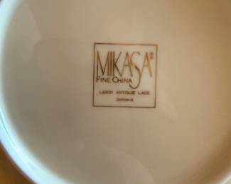 	#12	Mikasa Antique Lace service for 14 plus extras 81 pieces	 $280.00 				