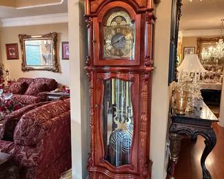 	#17	Ridgeway Grandfather Clock 24"x13"x85" Serial # 96032099	 $995.00 				