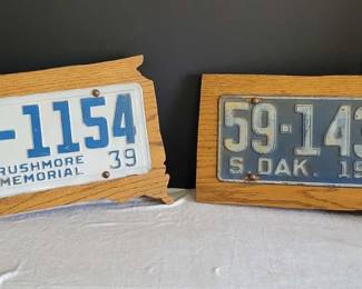 38 39 South Dakota License Plates
