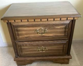 Goldcrest Two Drawer Nightstand