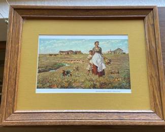 Prairie Is My Garden Framed Print by Harvey Dunn