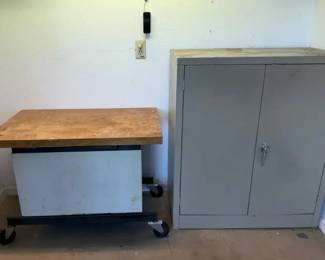 Metal Cabinet Work Cart