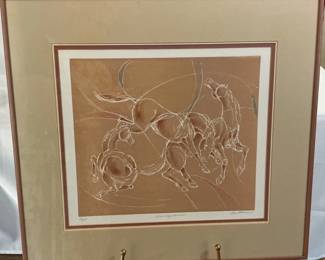 Hans Erni Lithograph Etching