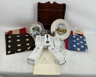 American History! Vintage Flags and Collectible Spoons