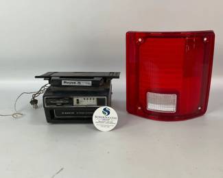 Vintage Car 8 Track Player & Tail Light Lens