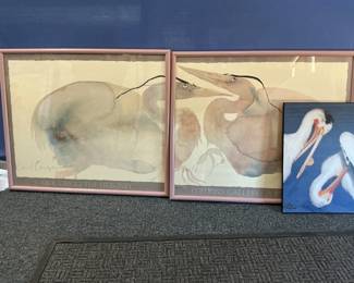 Carol Grigg Heron Diptic