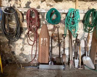 Hoses and yard tools 