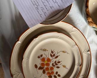 Monique vintage dinnerware 