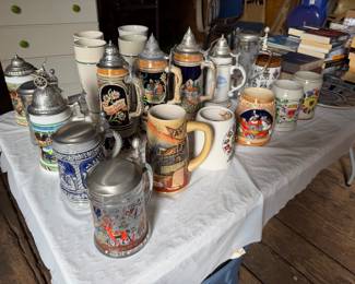 Beer steins from Germany