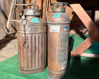 Antiques Fire Extinguisher/Milk Can