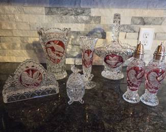 Hofbaur Red Byrd Full Lead Crystal 