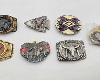 1932  7 Belt Buckles 