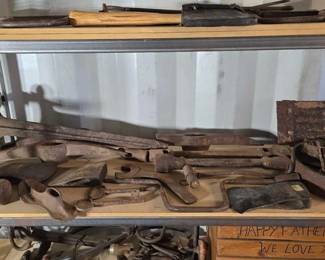 5552  Antique Iron Tool Collection 