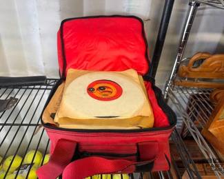 4016  Marlboro Bag with Vinyl Records 