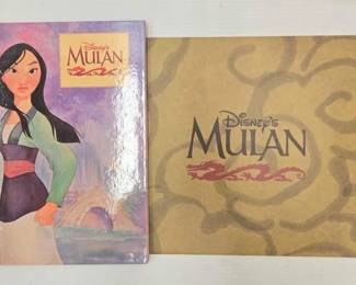 1992  Disneys Mulan Lithograph and Story Book 