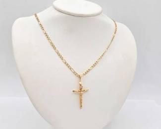 704  14kt Gold Necklace with Pendant, 10.5g 