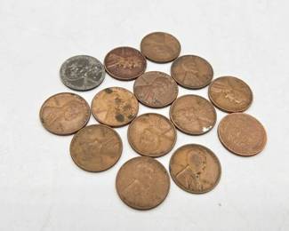 1508  U.S. Lincoln Wheat Cents 