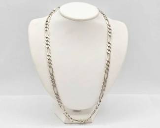 904  Sterling Silver Necklace and Bracelet, 84.7g 