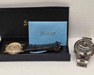 1160  2 Stauer Watches 