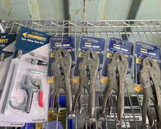 3520  Irwin Vise Grip Locking Pliers  Primefit Blow Gun Kit 
