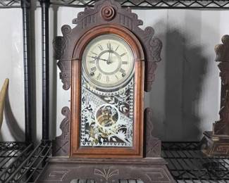 5182  Antique Wooden Clock 