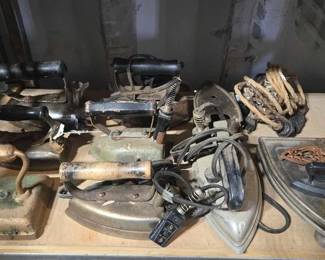 5558  Antique Clothing Iron Collection 