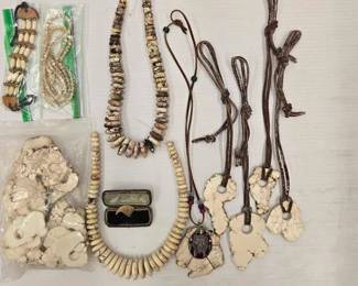 502  Native American White Buffalo Turquoise Jewelry 