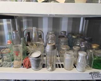 5114  Antique Glass Bottle Collection 