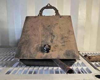 5073  Vintage Fireplace Ash Can and Shovel 