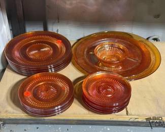 5512  Jeanette Glass Co Iridescent Dishware 