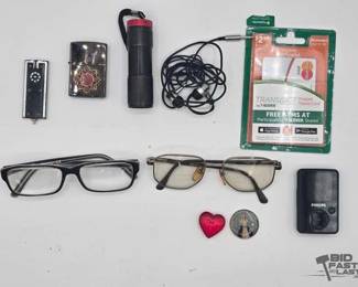 1930  Pair of Glasses and Lighter 