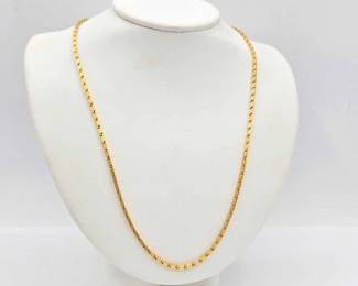 550  24kt Gold Chain Necklace, 29.8g 